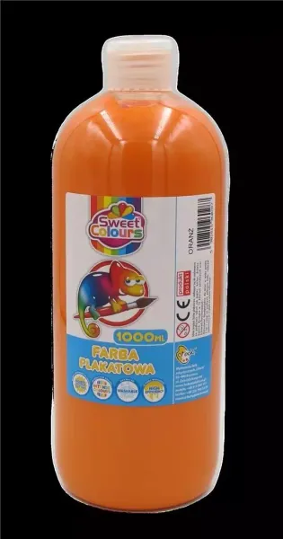 Farba plakatowa oranż 1000ml zdjęcie 1