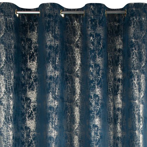 Zasłona welwetowa na przelotkach Eurofirany 140X250 INGRID granat na Arena.pl