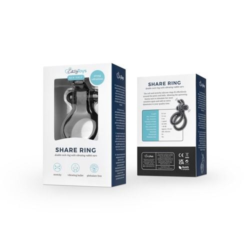 share ring   double vibrating cock ring with rabbit ears na Arena.pl