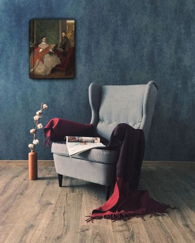 Edmondo and Thérèse Morbilli, Edgar Degas - obraz na płótnie 50x70 cm na Arena.pl