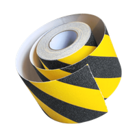 TAŚMA P14300 150mm/18m ANTYPOŚLIZGOWA 1-STR LEPNA, ŻÓŁTO-CZARNA