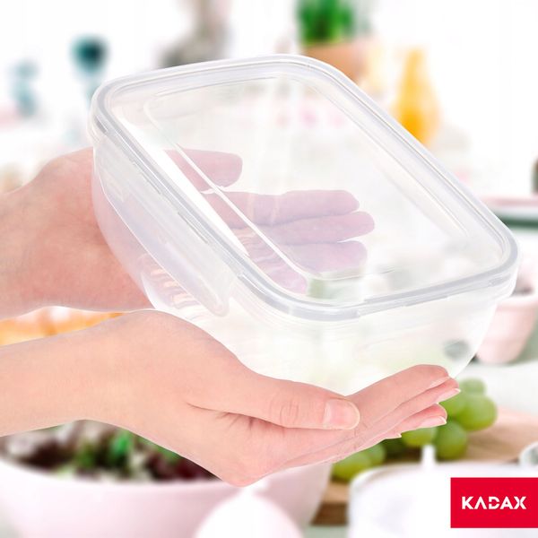 POJEMNIK NA ŻYWNOŚĆ LUNCH PUDEŁKO PLASTIKOWE 1,4L zdjęcie 3