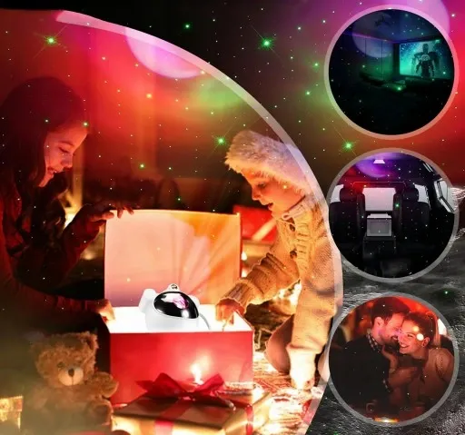 Lampka nocna GŁOŚNIK DO USYPIANIA Bluetooth ASTRONAUTA Projektor gwiazd zdjęcie 10