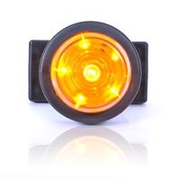 Lampa LED pozycyjna boczna okągła żółta (546kr)