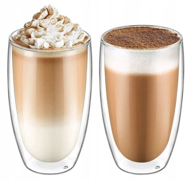 SZKLANKI TERMICZNE 450ML DO LATTE DRINKÓW 2 SZTUKI zdjęcie 1