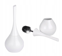 SZCZOTKA DO WC CERAMICZNA BIAŁA FLAKON WHITE WENKO