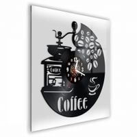 Zegar Ścienny z płyty winylowej na lustrze JEDZENIE  19 wzorów 30x30cm