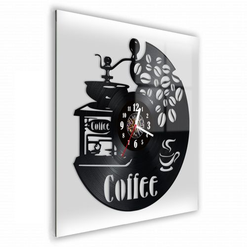 Zegar Ścienny z płyty winylowej na lustrze JEDZENIE  19 wzorów 30x30cm na Arena.pl