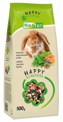 Zdrowa karma dla królików z lucerną, marchewką i ziołami - Nestor 700ml na Arena.pl