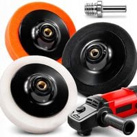 GĄBKA POLERSKA DO SAMOCHODU ZESTAW 3 szt + ADAPTER DO LAKIERU