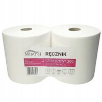 RĘCZNIK PAPIEROWY CZYŚCIWO CELULOZOWE 200m x 2 sztuki BARDZO WYDAJNY