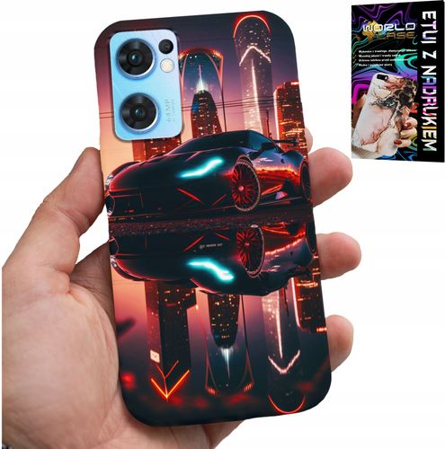 ETUI DO OPPO RENO7 5G - SAMOCHODY FAN, WZORY DLA MĘŻCZYZN +FOLIA na Arena.pl