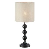 Lampka nocna stojąca Octo 108575 Markslojd abażur materiałowy czarny