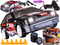 Samochód Do Driftu, Auto RC Drift 1:24 2,4 GHz 4WD CZARNY