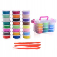 Zestaw / Interaktywna plastelina / tuby / 24 kolory / ciastolina / slime