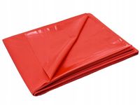 DUŻE WODOODPORNE WINYLOWE PRZEŚCIERADŁO CZERWONE