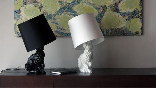 Lampa stołowa RABBIT UP - biała na Arena.pl