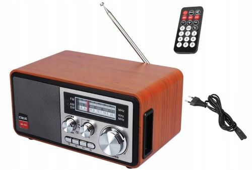 Radio Retro sieciowo-bateryjne FM PRZENOŚNE pilot Bluetooth 1200mAh na Arena.pl