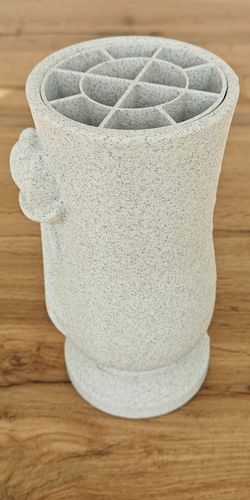 Wazon Nagrobny, Wazon na cmentarz Memorial Rose - Biały Marmurek na Arena.pl