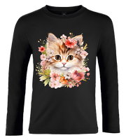 Bluzka tshirt z długim rękawem Kot