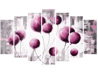 80CM 140CM OBRAZ 7 ELEM ABSTRAKCYJNE DMUCHAWCE FUKSJI ŚCIENNY