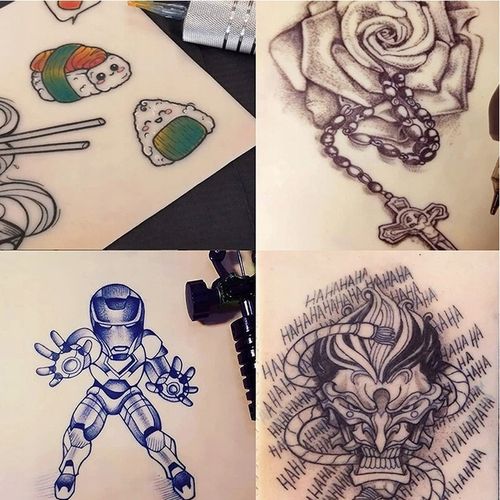 ZESTAW MASZYNKA DO TATUAŻU PEN ROTACYJNA TUSZ 37w1 dla początkujących na Arena.pl