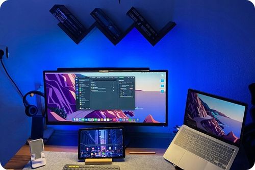 REGULOWANA LAMPKA LED NA MONITOR EKRAN KOMPUTERA KLIPS USB 3 BARWY DOTYKOWA na Arena.pl