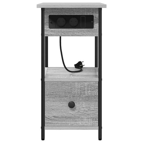 Szafka Nocna z szufladą Szary dąb sonoma 60 x 30 x 61 cm na Arena.pl