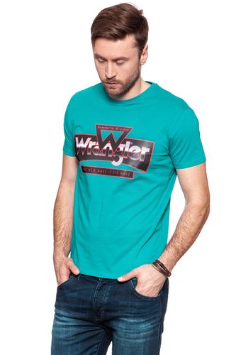 WRANGLER TEE BLUE BAY W7B69FKVG L na Arena.pl