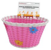 Koszyk na rower dziecięcy przedni - różowy