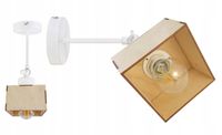 LAMPA KINKIET ścienny ruchomy loft drewno kubek 1