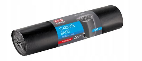 Worki Na Śmieci PRO 90x125 Czarne LD 240L 5 szt. na Arena.pl