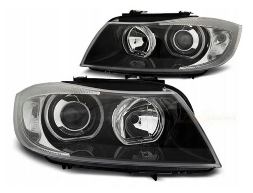 Reflektory BMW E90 E91 2005-2011 BIAŁE Ringi LED H7 DEPO - Oryginalne Lampy na Arena.pl