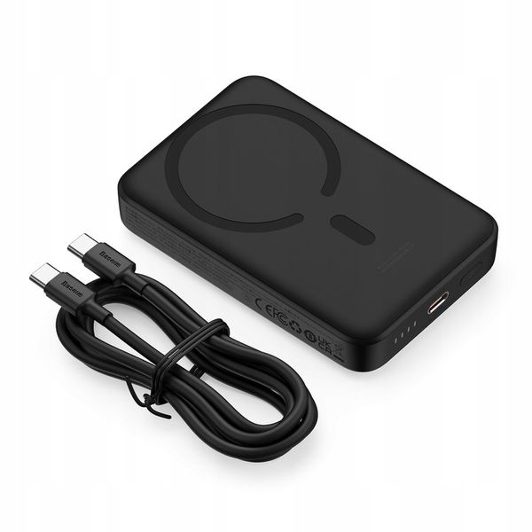 BASEUS MAGNETYCZNY POWERBANK MAGSAFE 10000MAH ŁADOWARKA INDUKCYJNA QC 30W zdjęcie 5