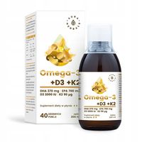 AURA HERBALS Omega-3 (370 DHA) + D3 + K2MK7 200 ml