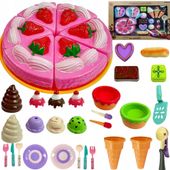Zestaw Słodkości do Zabawy w Cukiernię Ciasto Lody