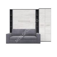 Półkotapczan MEBLOPOL 140V pionowy z sofą, regałami i szafą