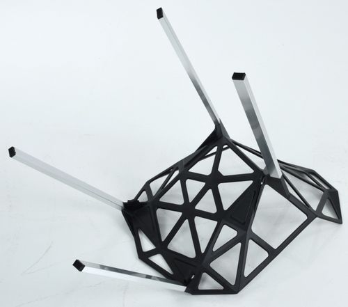 Krzesło SPLIT czarne - aluminium na Arena.pl