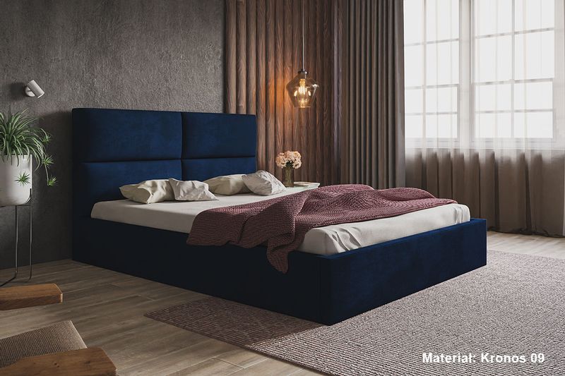 Łóżko Slim 6 tapicerowane 180x200 stelaż pojemnik zdjęcie 5