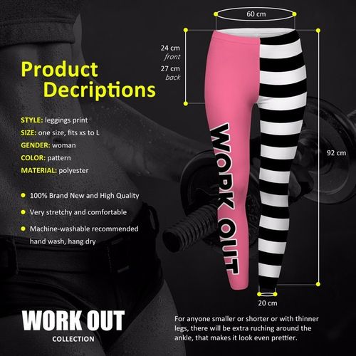 LEGGINSY PINK WORK OUT na Arena.pl