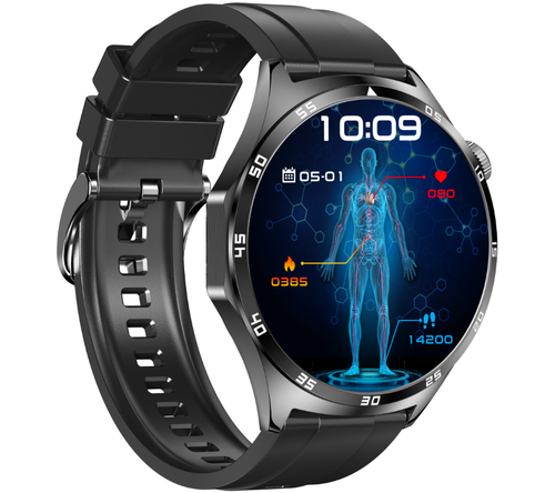 SMARTWATCH męski Rubicon F38 black/black silicon PROF na Arena.pl