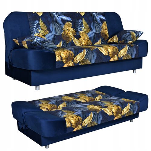 Kanapa sofa Sara Print Duo rozkładana wersalka spania bonell łóżko na Arena.pl