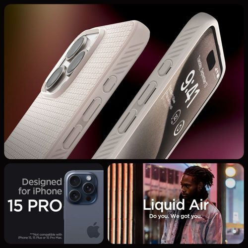 SPIGEN LIQUID AIR IPHONE 15 PRO NATURAL TITANIUM na Arena.pl