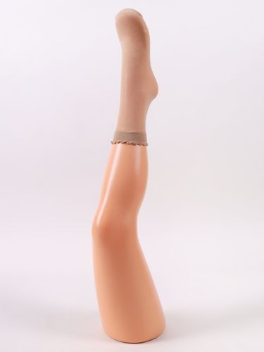 Skarpety dziewczęce rajstopowe gładkie beżowe 2PAK 20 DEN Onesize YOCLUB na Arena.pl