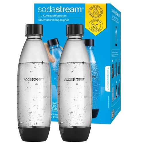 ZESTAW Butelki SodaStream Fuse 2x1L DWUPAK czarne | DO ZMYWARKI na Arena.pl