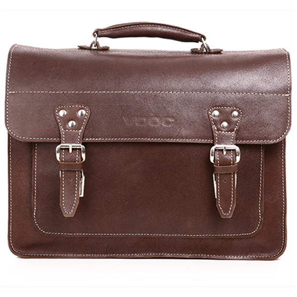 Big torba skórzana biznesowa KEMER VOOC TC8 brąz zdjęcie 5