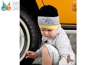 JAMIKS Fagio czapka dla chłopca dzianinowa na wiosnę pasy żółta 46-48