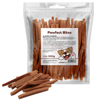 Smaczki przysmaki dla psa stripsy paski z królika 500g PAWFECT BITES