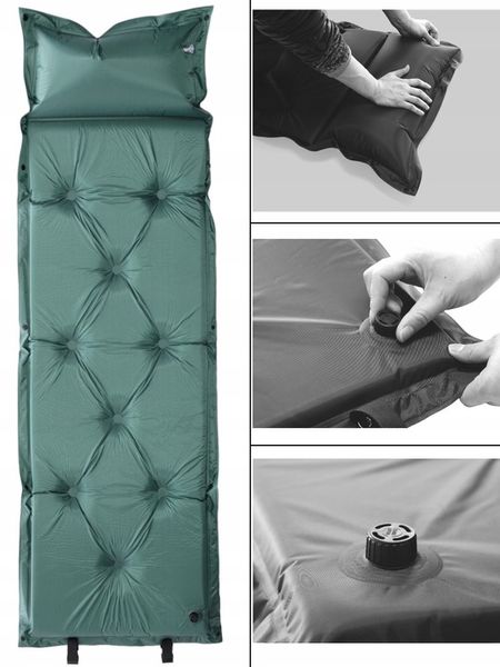 MATA SAMOPOMPUJĄCA Z PODUSZKĄ SPORTVIDA MATERAC KARIMATA TURYSTYCZNA zdjęcie 11