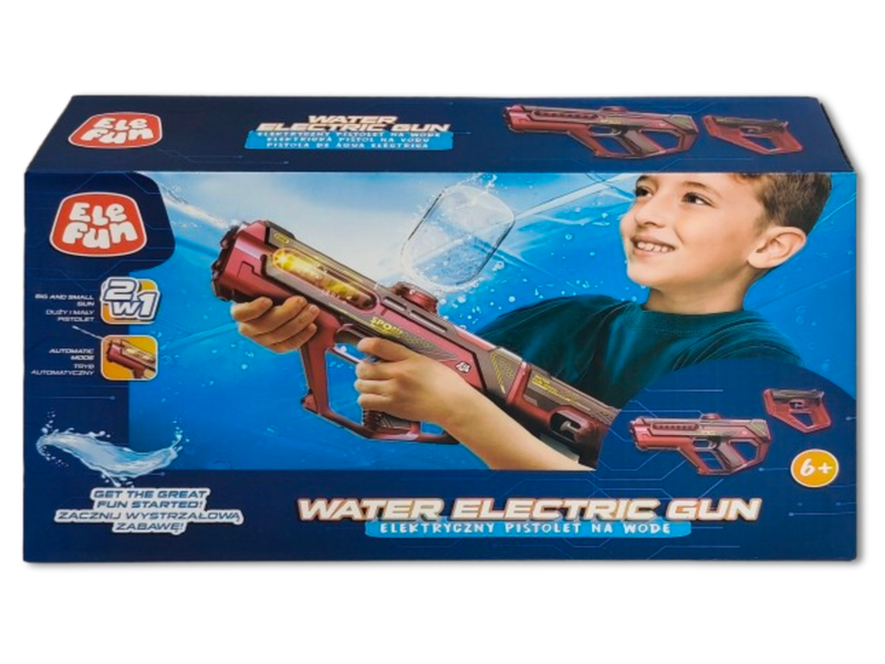 Pistolet na  wodę - Elektryczny 36cm - Czerwony zdjęcie 6
